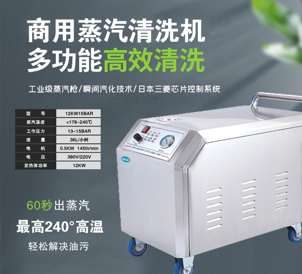 牡丹江蒸汽洗车机12KW15BAR